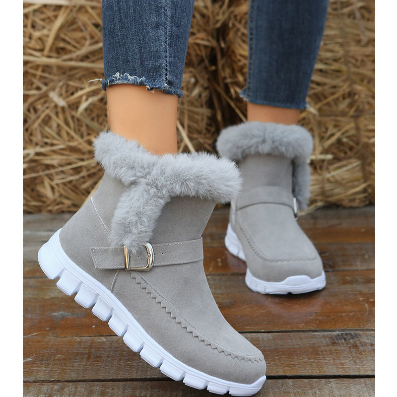 Women Fashion Online - Women's Korean Fashion Flat Short Snow