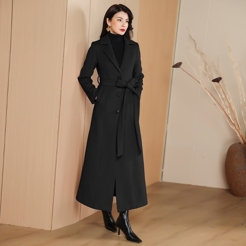 Women'S Fashion Trends Fall 2025 - Pink Single Button Long Wool Coat,