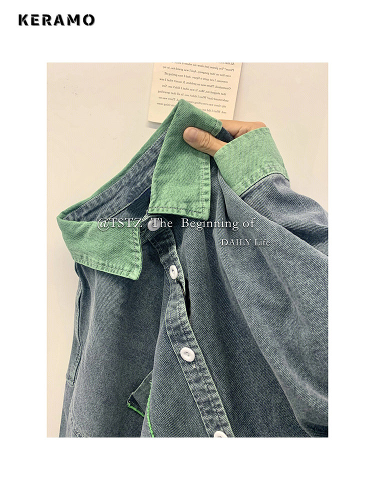 Women'S Fashion Denim Jacket - 2023 Autumn Women Korean Fashion Loose