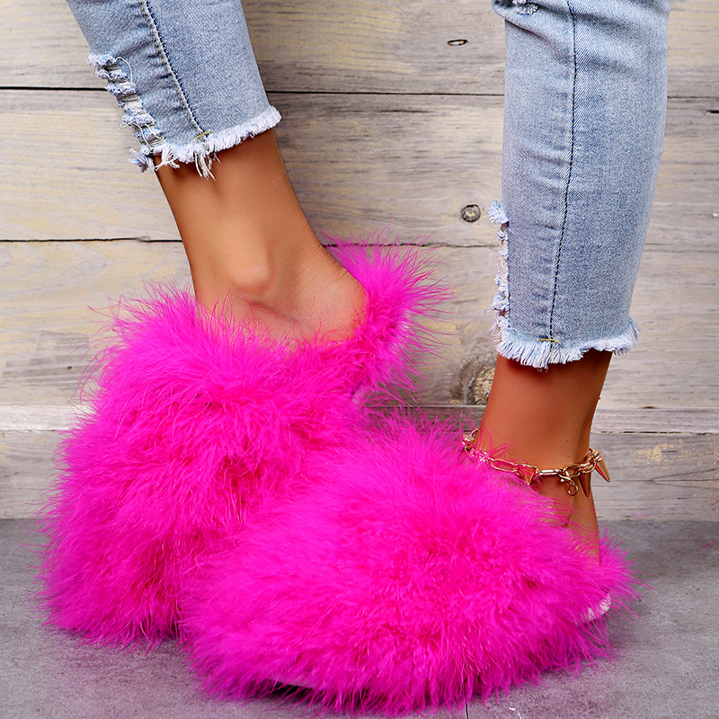 Women'S Fashion For Summer 2025 - Women Luxury Fur Slippers 2025 New