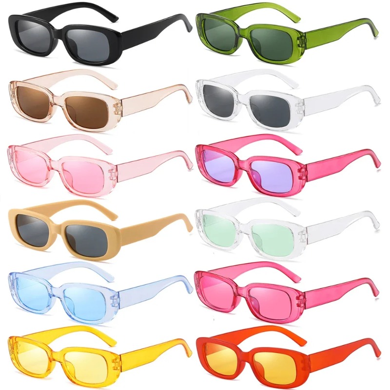 Women'S Fashion Eyewear - Women Men Steampunk Rectangle Frame Sunglasses