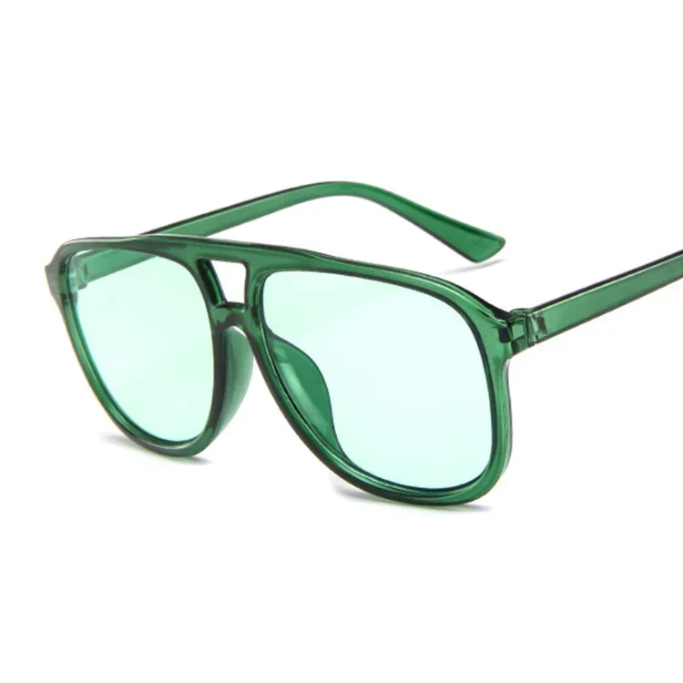 Women'S Fashion Eyeglasses - Woman Green Oversized Pilot Sunglasses Man