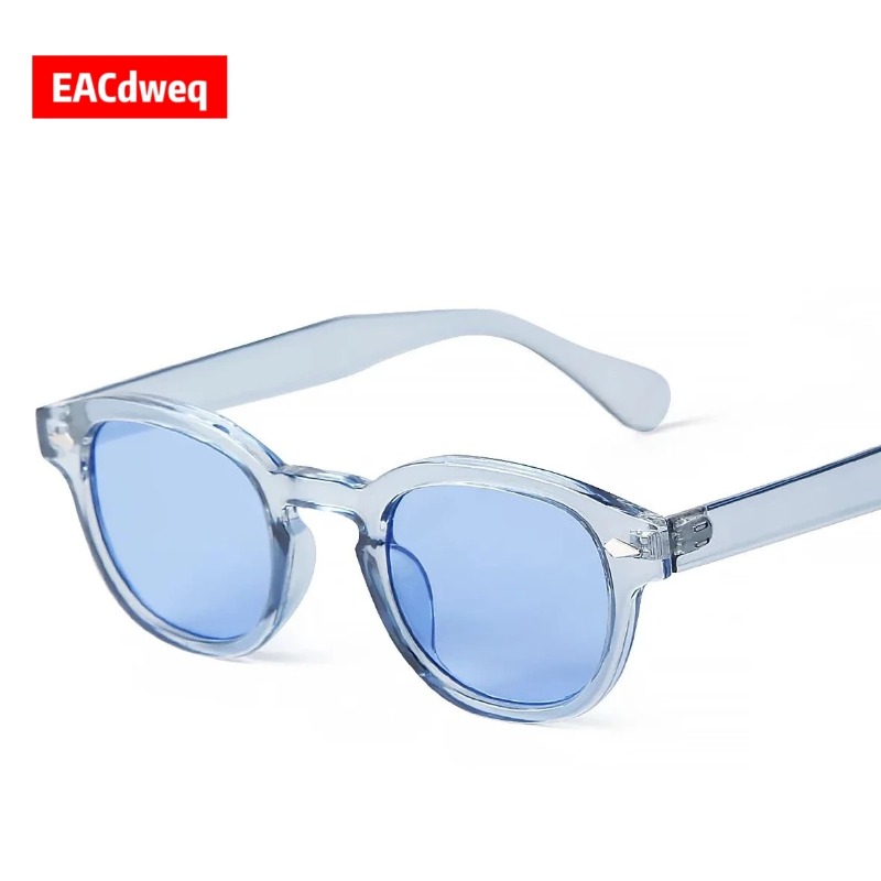 Fashion Transparent Blue Round - Women'S Fashion Eyeglasses บทวิจารณ์และราคา