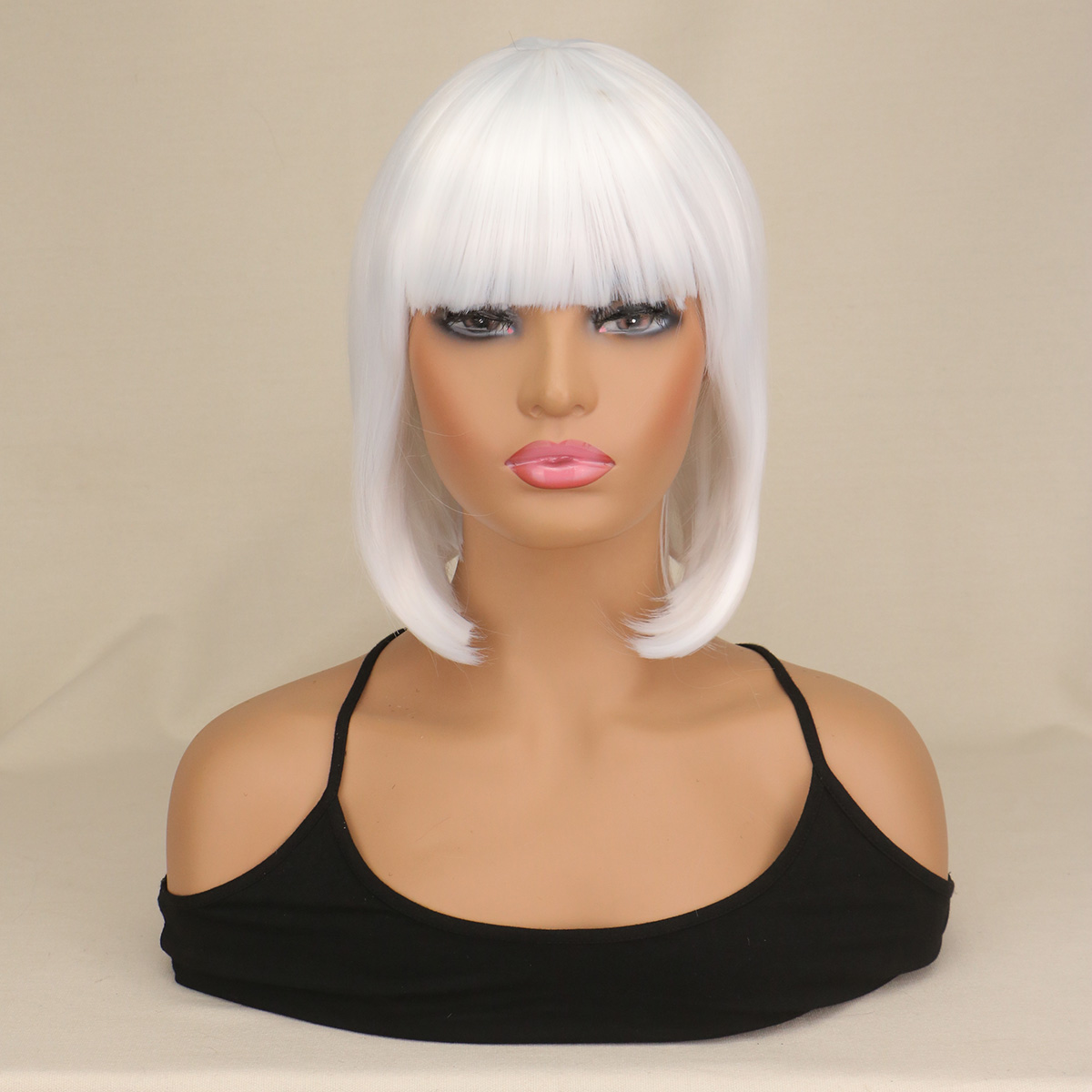 Women Synthetic White Straight - Women Fashion Japan บทวิจารณ์และราคา