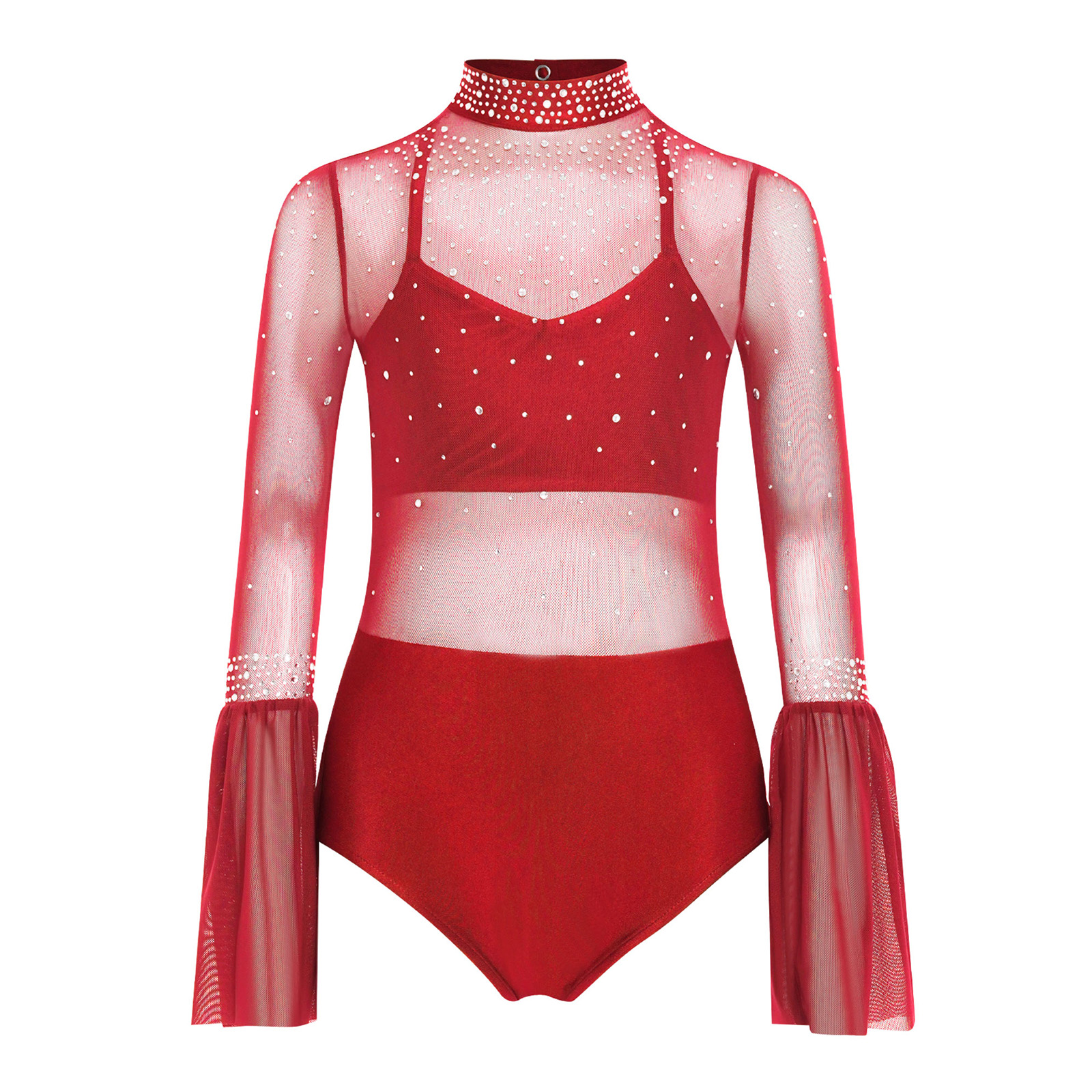 Kids Girls Ballet Dance Leotar - Turtleneck Bodysuit บทวิจารณ์และราคา