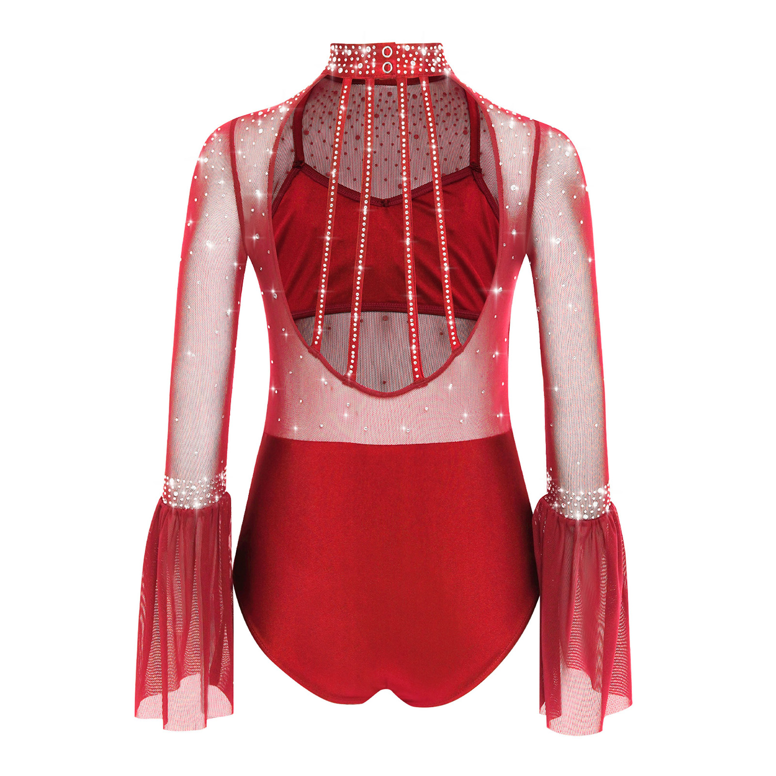 Kids Girls Ballet Dance Leotar - Turtleneck Bodysuit บทวิจารณ์และราคา