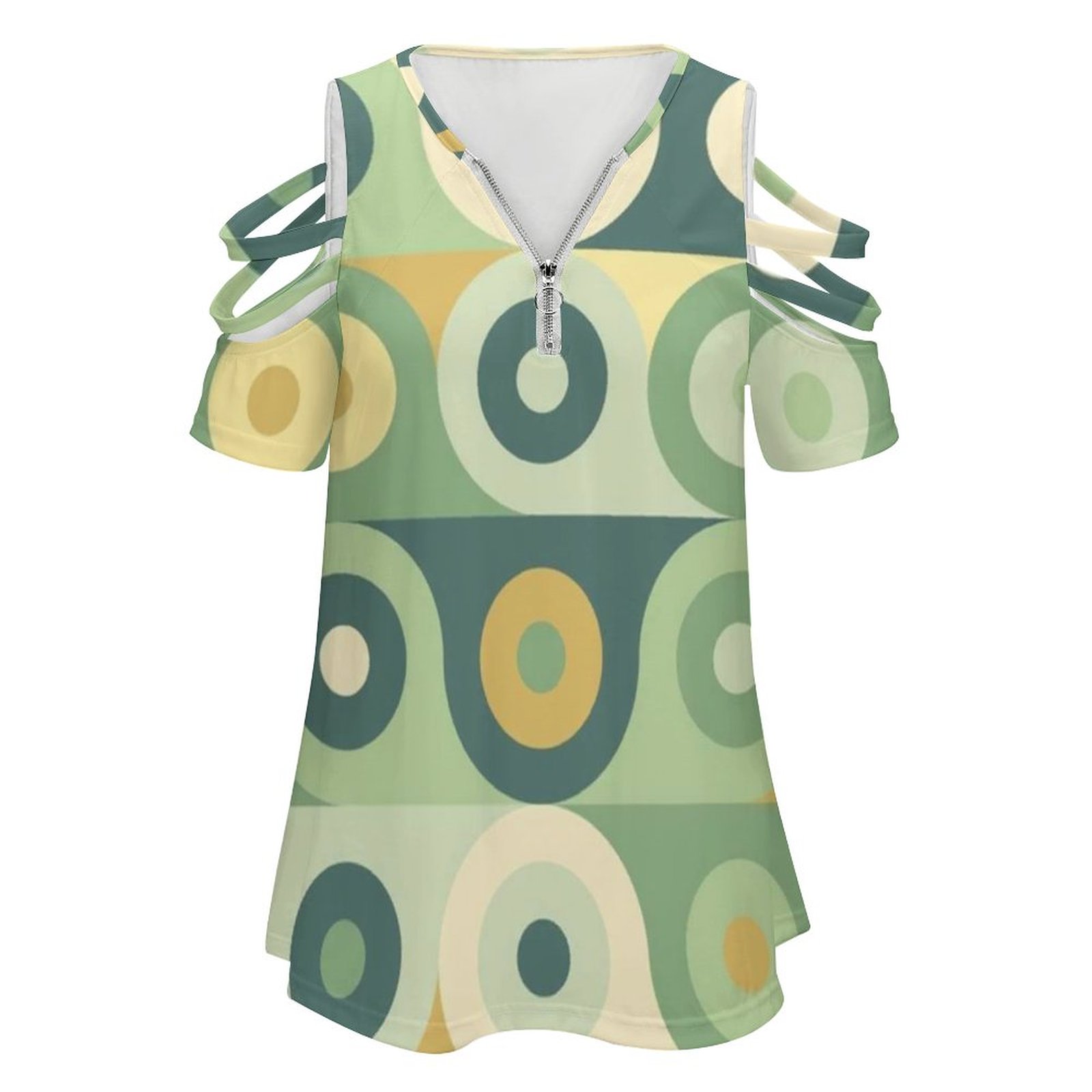 Groovy 70's Pattern Women Zipp - Women'S Fashion In The 60S บทวิจารณ์และราคา