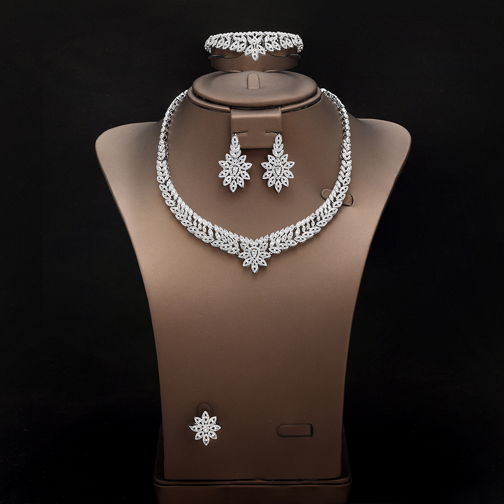 Trendy 4 Pieces Bride Zirconia - Women Fashion Uae บทวิจารณ์และราคา