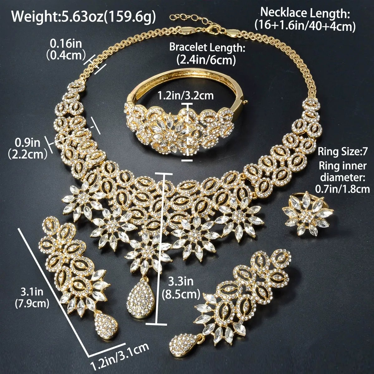 Nigeria Dubai Rihinestone Wedd - Women Fashion Uae บทวิจารณ์และราคา