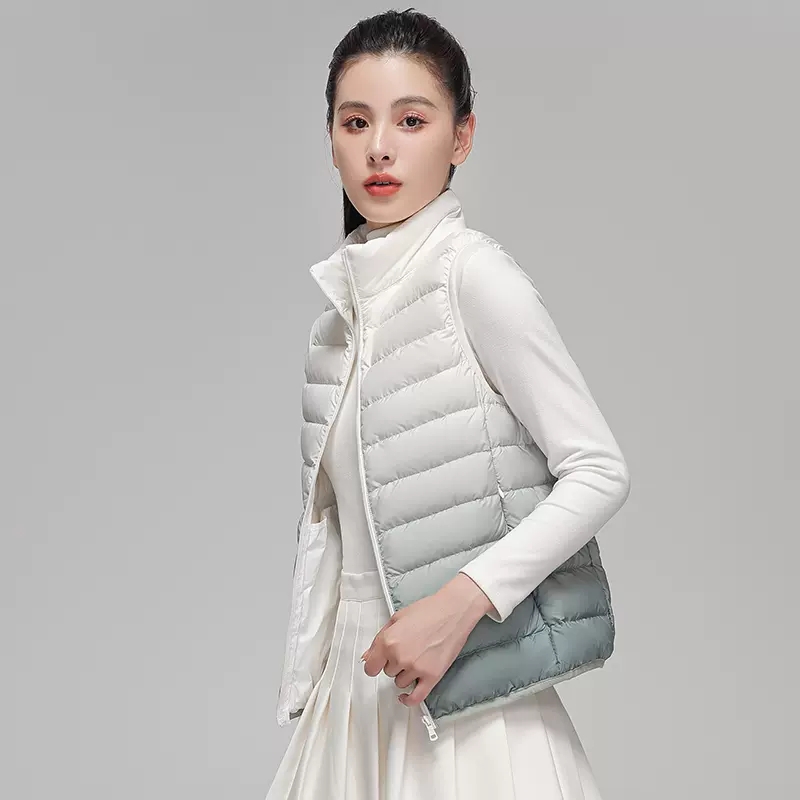 Women Fashion Gradient Ultra L - Puffer Vest Fashion Women บทวิจารณ์และราคา
