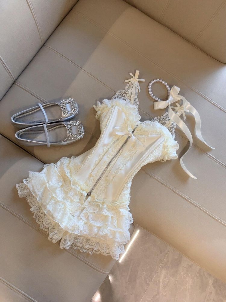 Cute Desire Lace Bustier Top H - Lace Trim Cami บทวิจารณ์และราคา