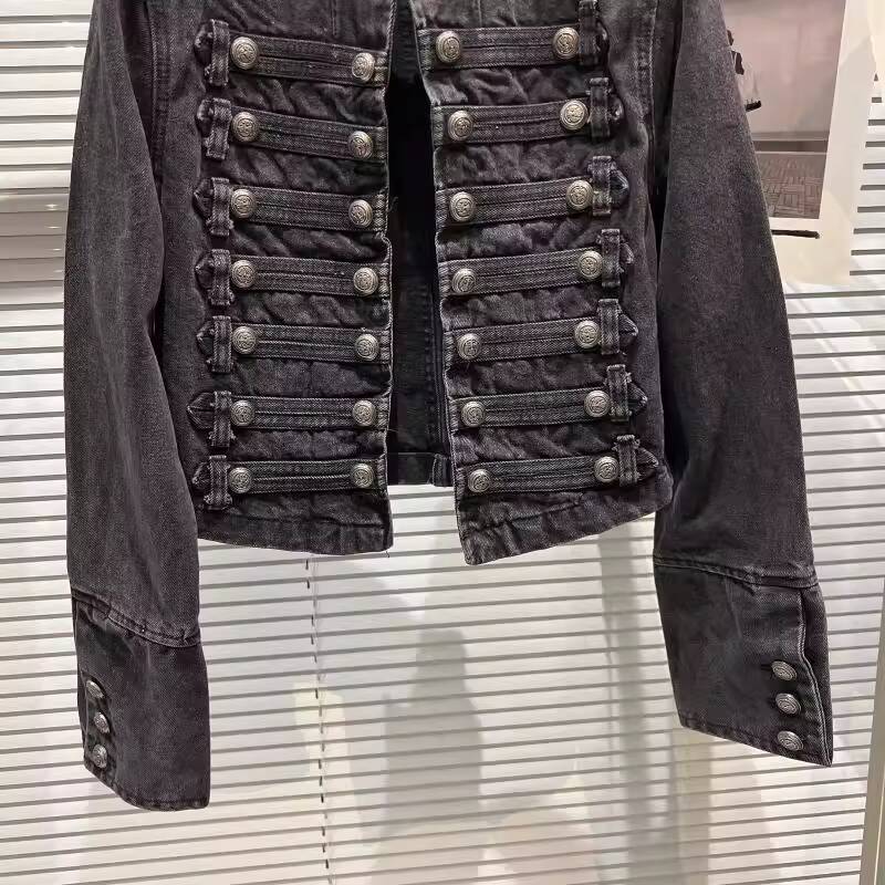 2026 Autumn New Fashion Metal  - Women'S Fashion Denim Jacket บทวิจารณ์และราคา
