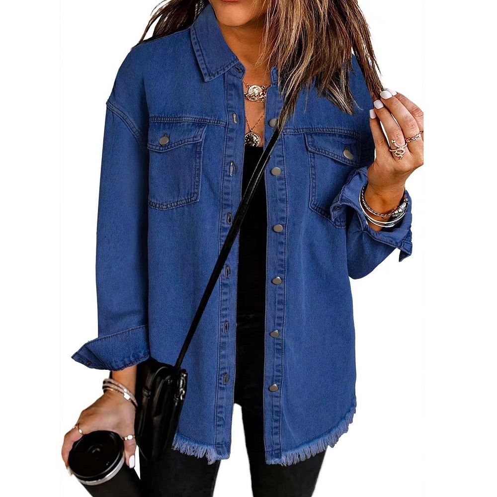 Washed Denim Jacket Women Autu - Women'S Fashion Denim Jacket บทวิจารณ์และราคา