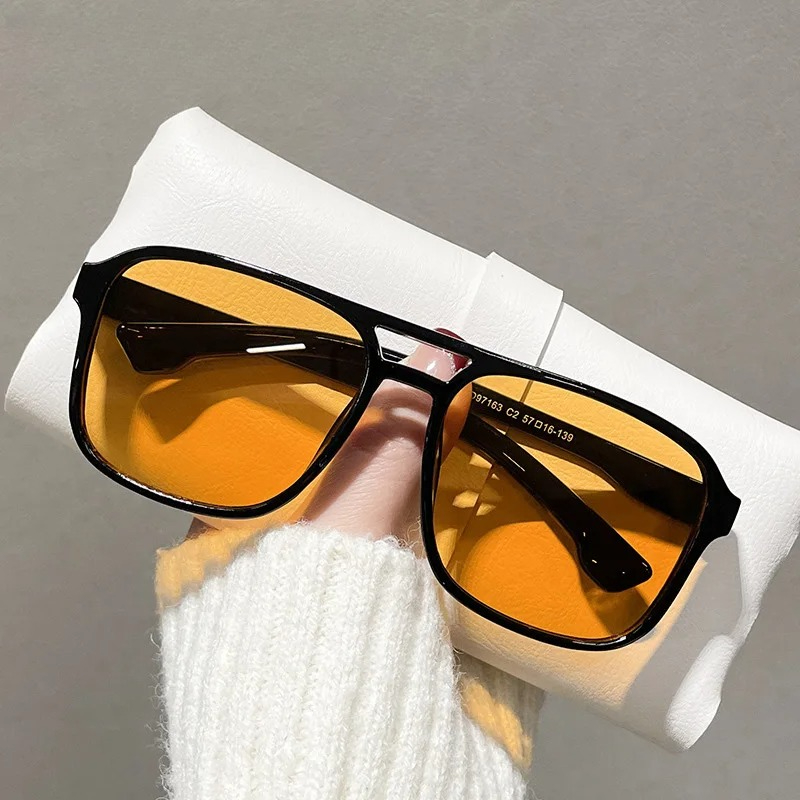 Square Double Bridges Sunglass - Women'S Fashion Eyewear บทวิจารณ์และราคา