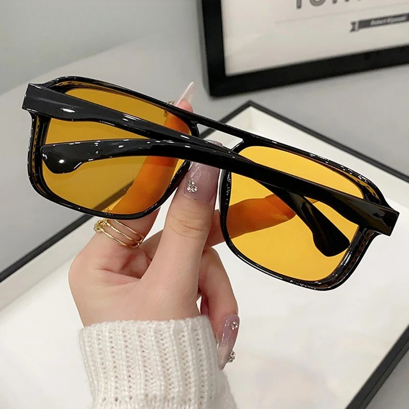 Square Double Bridges Sunglass - Women'S Fashion Eyewear บทวิจารณ์และราคา