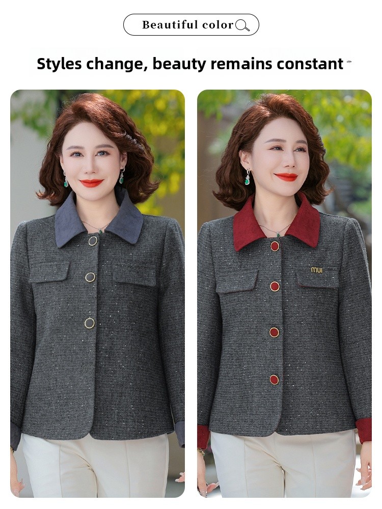 Elegant Mom Spring Jacket Smal - Women Fashion Over 40 บทวิจารณ์และราคา