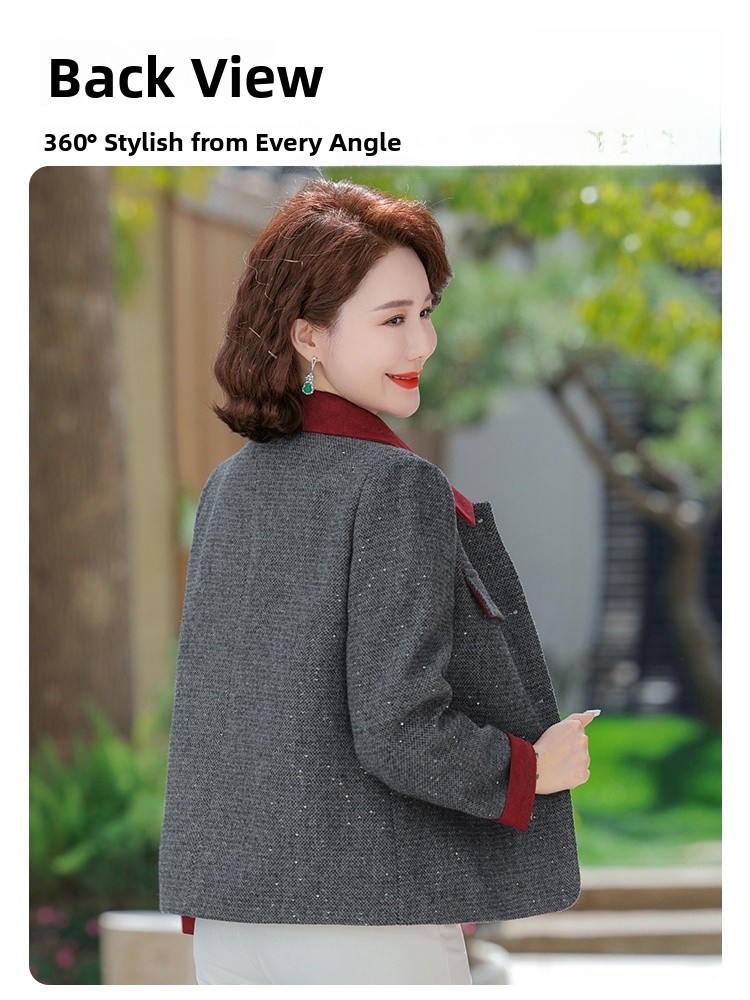 Elegant Mom Spring Jacket Smal - Women Fashion Over 40 บทวิจารณ์และราคา