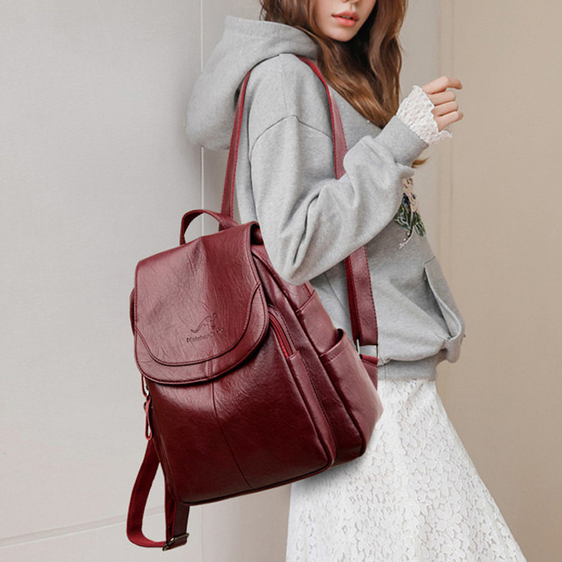 9 Color Women Soft Leather Bac - Women Fashion Online บทวิจารณ์และราคา