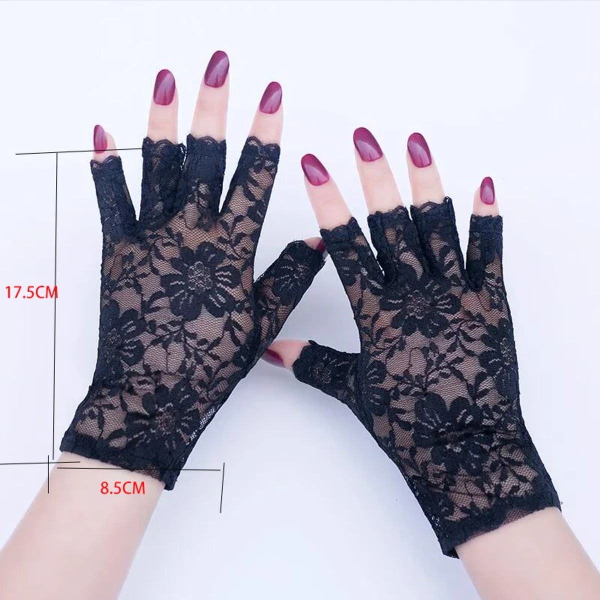 Women Sexy Lace Half Finger Gl - Women'S Fashion Retailers บทวิจารณ์และราคา