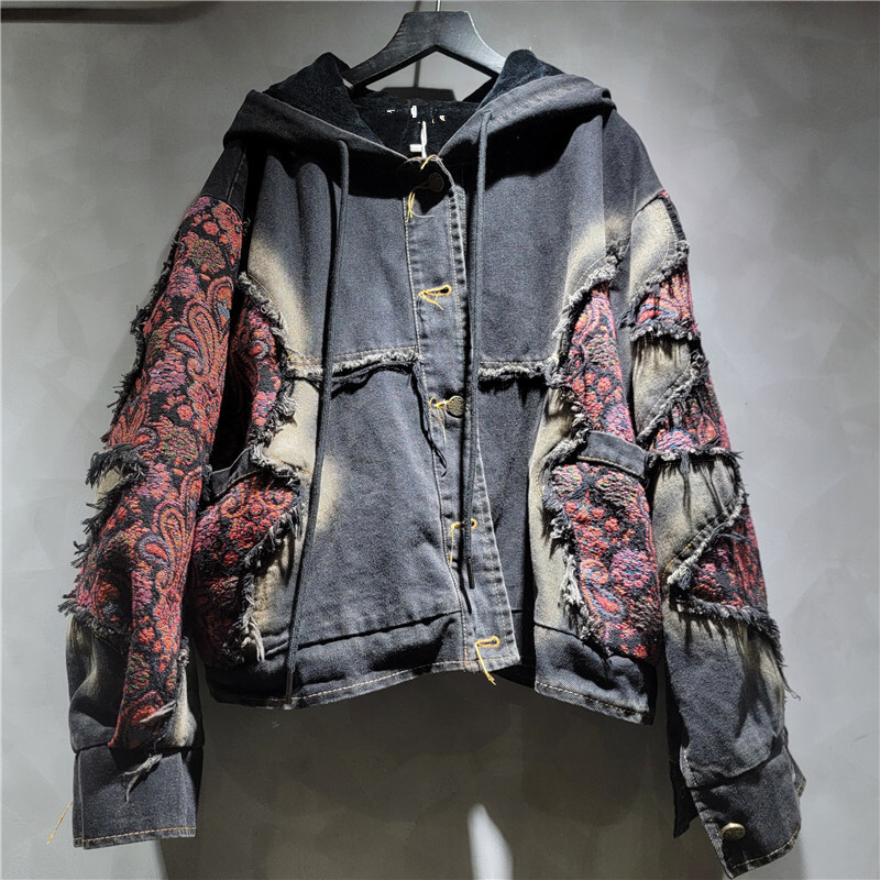 WTHT Fashion Women's Wash Patc - Women'S Fashion Denim Jacket บทวิจารณ์และราคา
