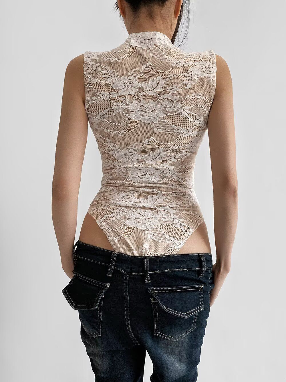 Bodysuits Sexy Women Womens Th - Turtleneck Bodysuit บทวิจารณ์และราคา