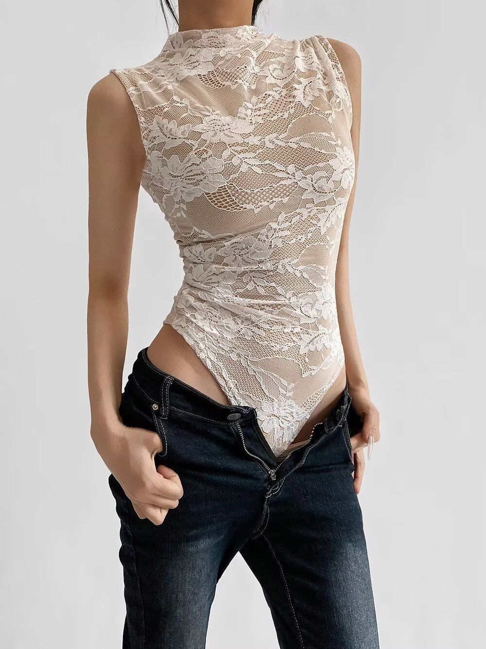 Bodysuits Sexy Women Womens Th - Turtleneck Bodysuit บทวิจารณ์และราคา