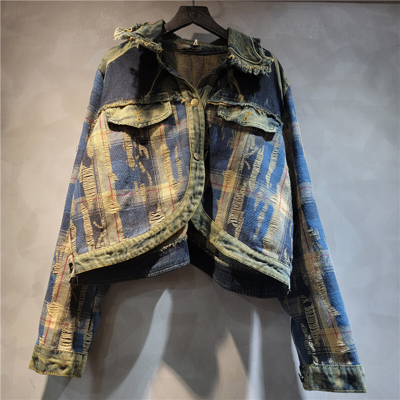WTHT Fashion Women's Irregular - Women'S Fashion Denim Jacket บทวิจารณ์และราคา