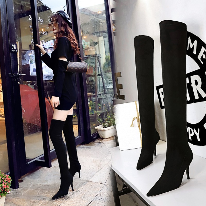 Pointed Toe Flock Sexy Over-th - Women Fashion Over 40 บทวิจารณ์และราคา