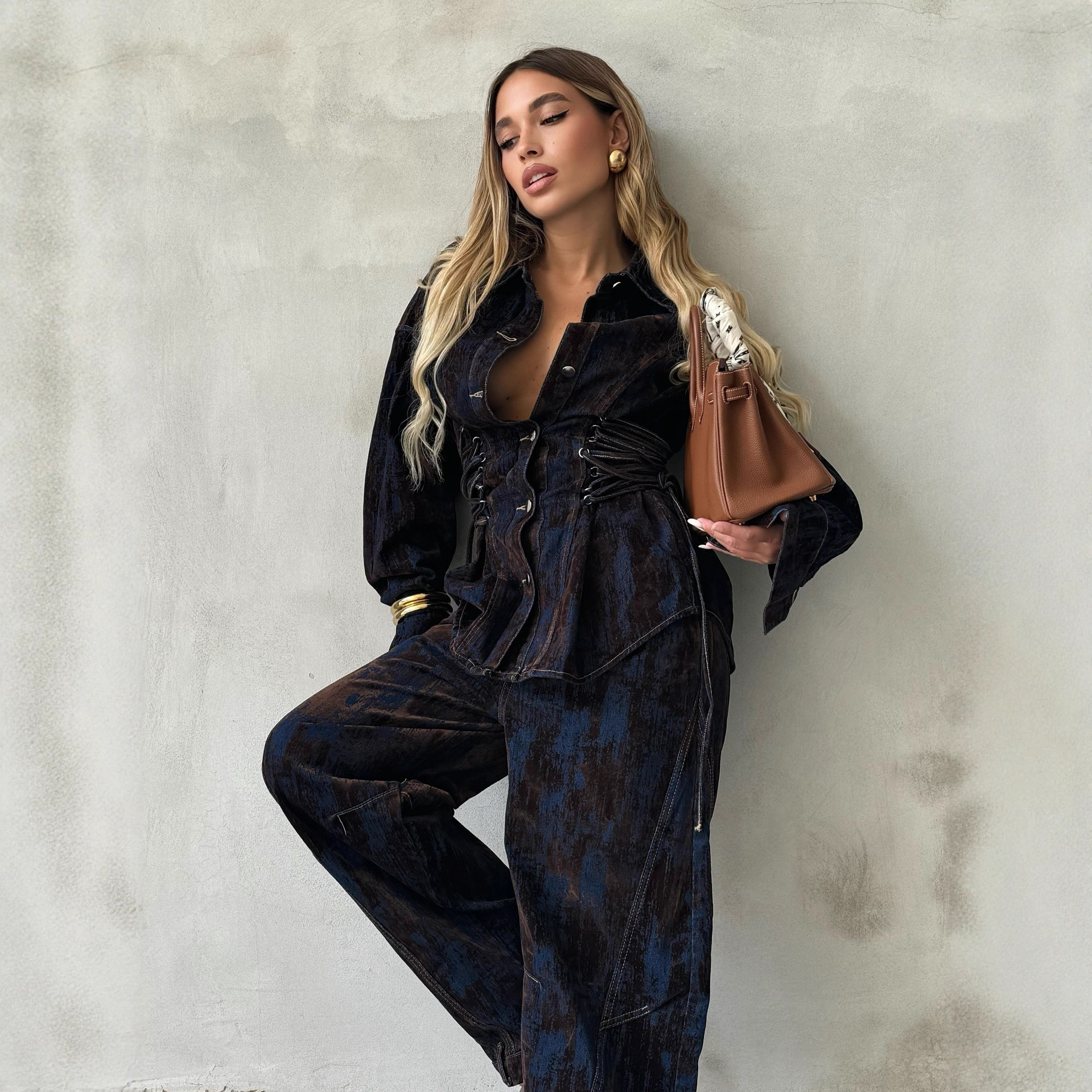 Women's Design Sense Drawstrin - Women'S Fashion Denim Jacket บทวิจารณ์และราคา