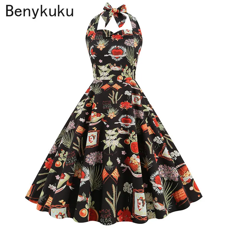 Women Summer Print 50s 60s Vin - Women'S Fashion In The 60S บทวิจารณ์และราคา