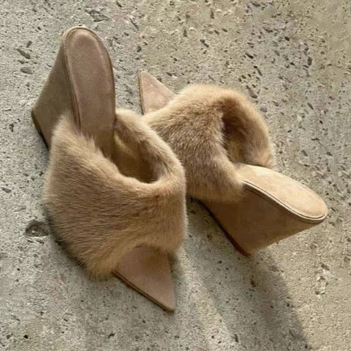 Women's Fur Wedge Slippers Fal - Women'S Fashion Trends Fall 2025 บทวิจารณ์และราคา