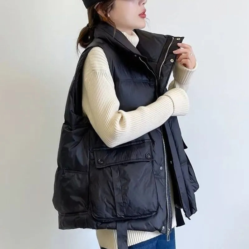 Autumn Winter Lady Fashion Puf - Puffer Vest Fashion Women บทวิจารณ์และราคา