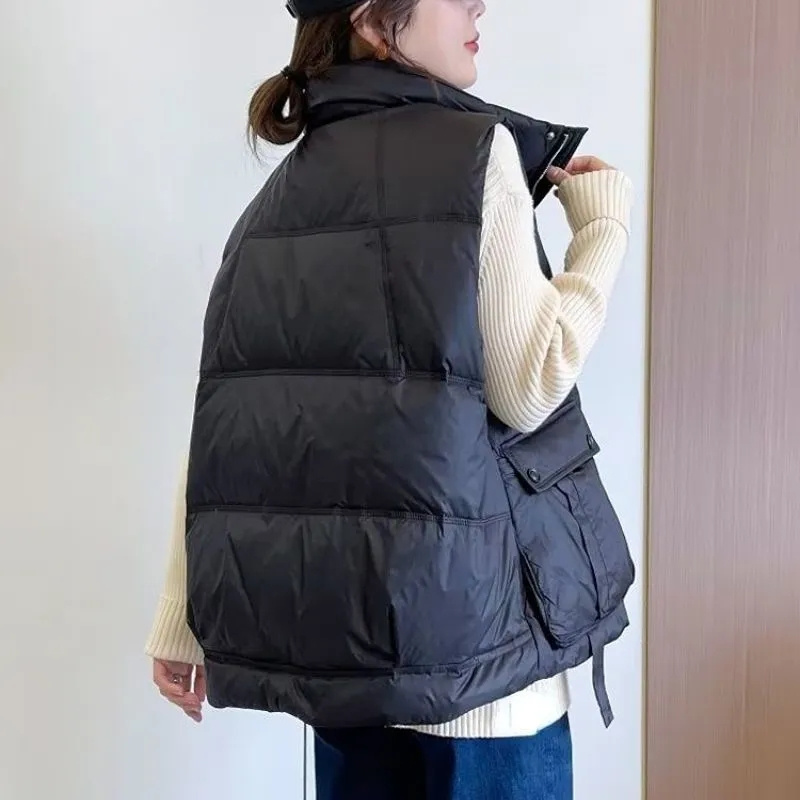 Autumn Winter Lady Fashion Puf - Puffer Vest Fashion Women บทวิจารณ์และราคา
