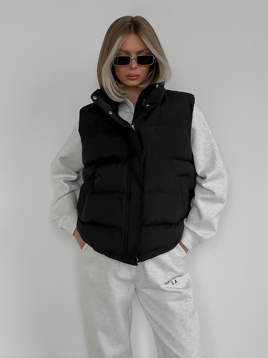 Women's Autumn Winter Sleevele - Puffer Vest Fashion Women บทวิจารณ์และราคา