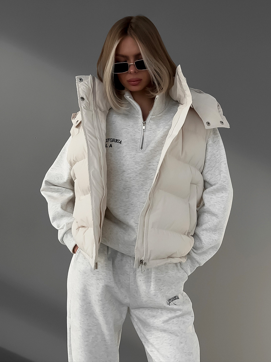 Women's Autumn Winter Sleevele - Puffer Vest Fashion Women บทวิจารณ์และราคา