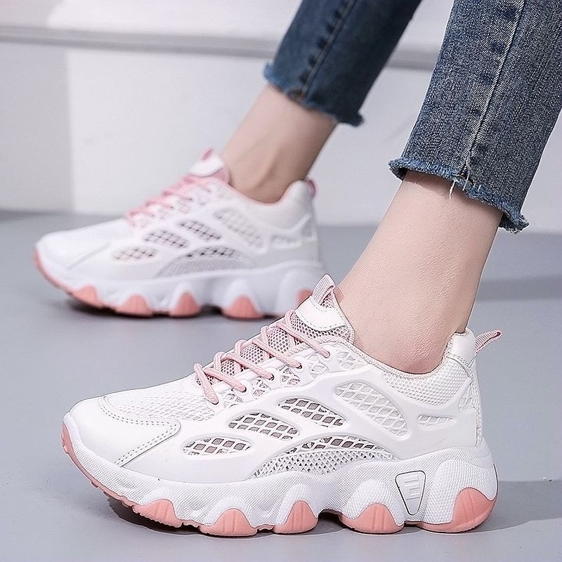 Breathable Mesh Chunky Sneaker - Women'S Fashion Show บทวิจารณ์และราคา