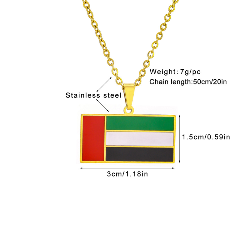 United Arab Emirates Flag Pend - Women Fashion Uae บทวิจารณ์และราคา