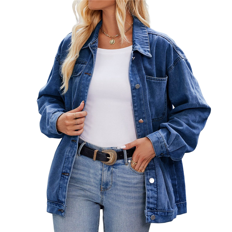 ABRT-Women Casual Long Sleeve  - Women'S Fashion Denim Jacket บทวิจารณ์และราคา