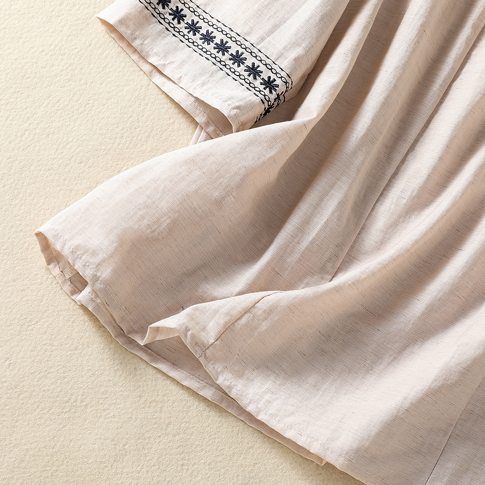 Elegant Cotton Linen Embroider - Women Fashion Over 40 บทวิจารณ์และราคา