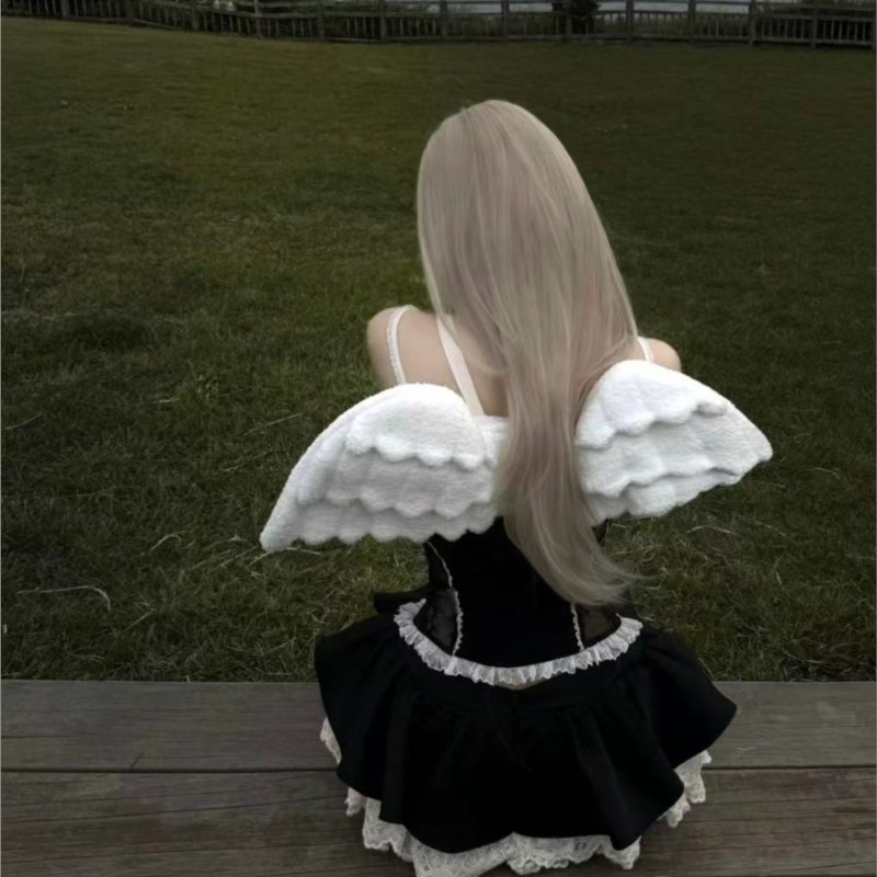 JIAERDI Sweet White Angel Wing - Women Fashion Online บทวิจารณ์และราคา