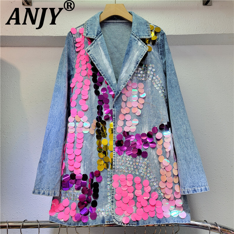ANJY Autumn New Women Ins Tren - Women'S Fashion Denim Jacket บทวิจารณ์และราคา