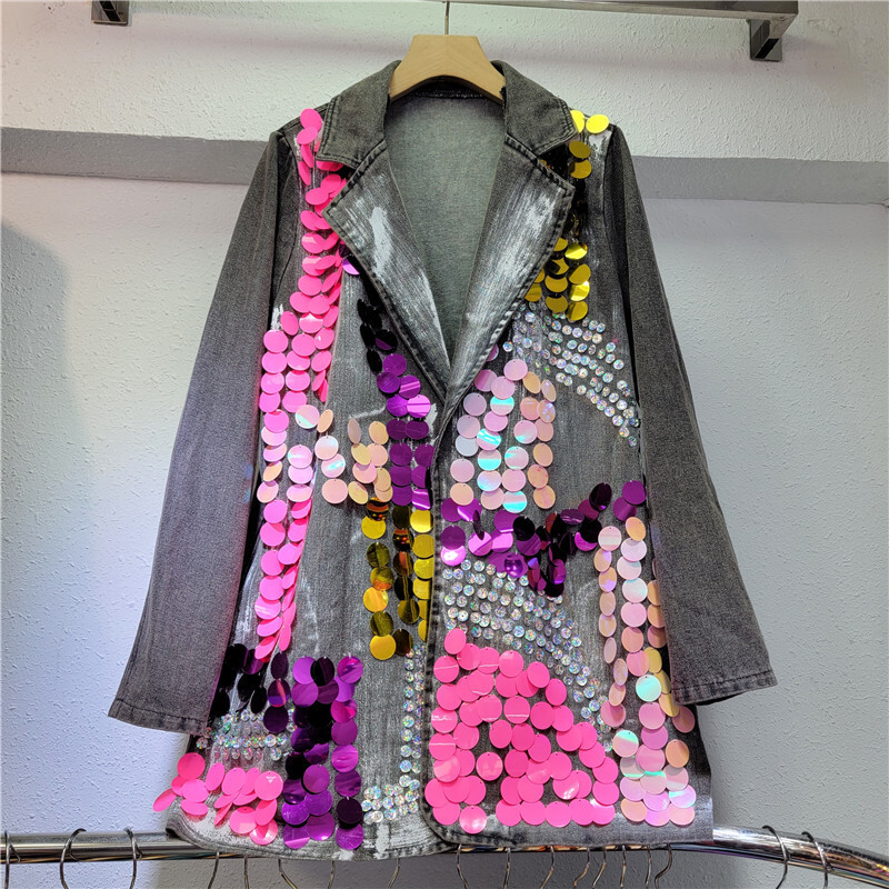 ANJY Autumn New Women Ins Tren - Women'S Fashion Denim Jacket บทวิจารณ์และราคา
