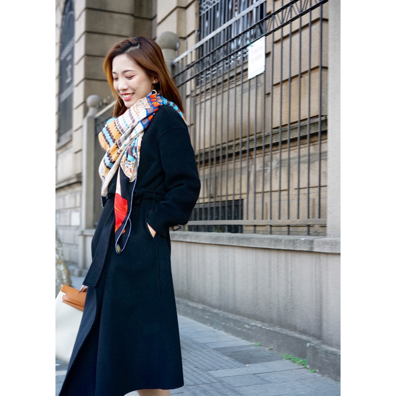 Japan Samurai Silk Wool Scarf  - Women Fashion Japan บทวิจารณ์และราคา