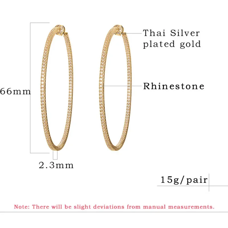 20/40/65mm Over Sized Huge Gol - Women Fashion Over 40 บทวิจารณ์และราคา
