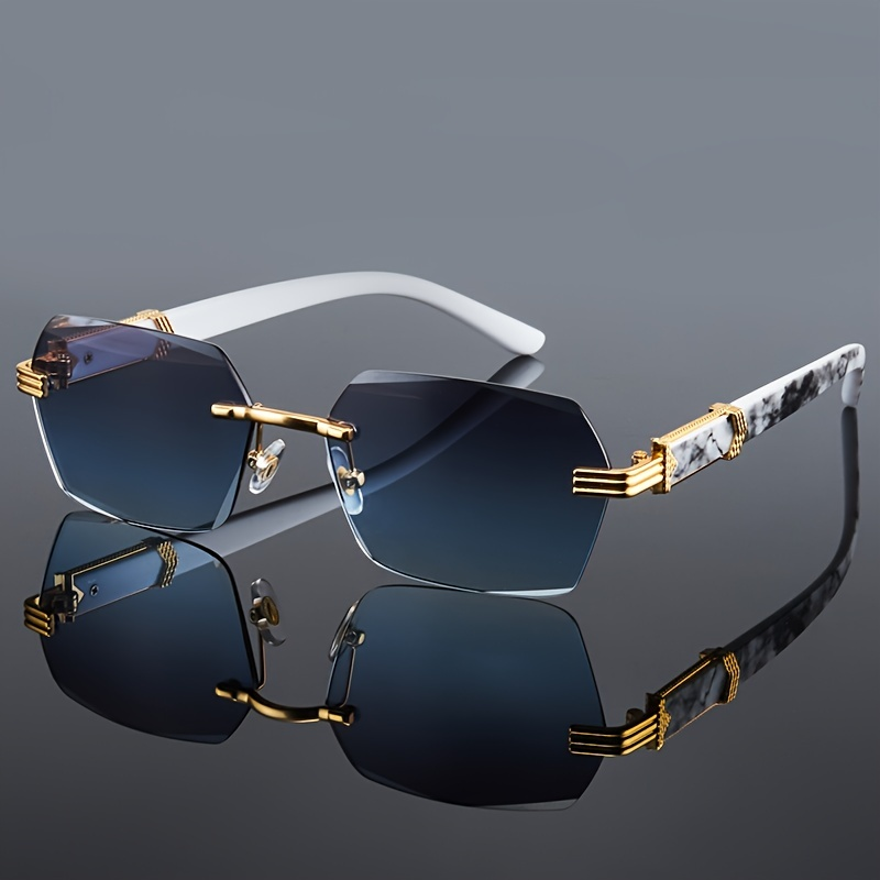 Fashion Rimless Sunglasses Men - Women'S Fashion Eyeglasses บทวิจารณ์และราคา
