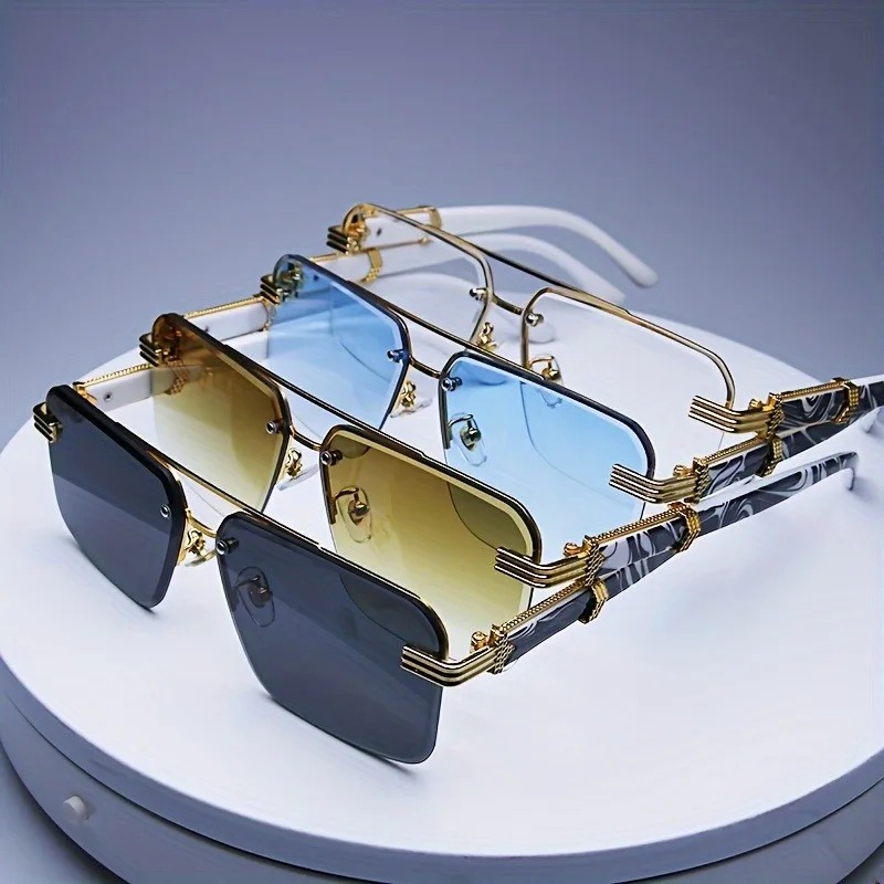 Fashion Rimless Sunglasses Men - Women'S Fashion Eyeglasses บทวิจารณ์และราคา