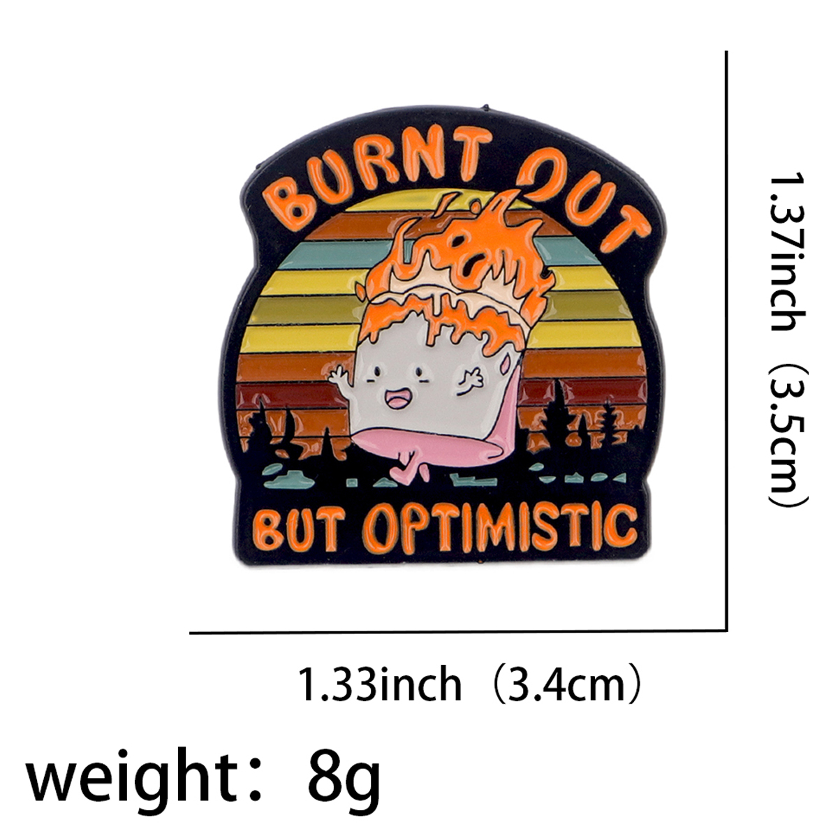 Fire Badges Enamel Pin Brooche - Women Fashion Japan บทวิจารณ์และราคา