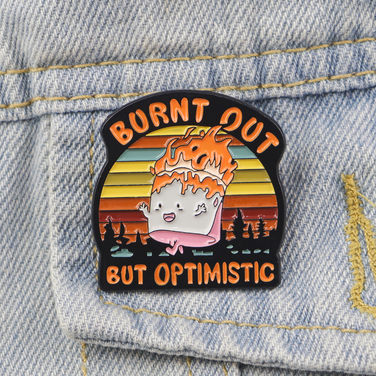Fire Badges Enamel Pin Brooche - Women Fashion Japan บทวิจารณ์และราคา