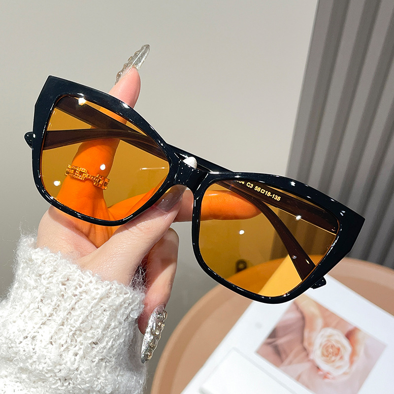 Women Color Block Cat Eye Eyeg - Women'S Fashion Eyeglasses บทวิจารณ์และราคา
