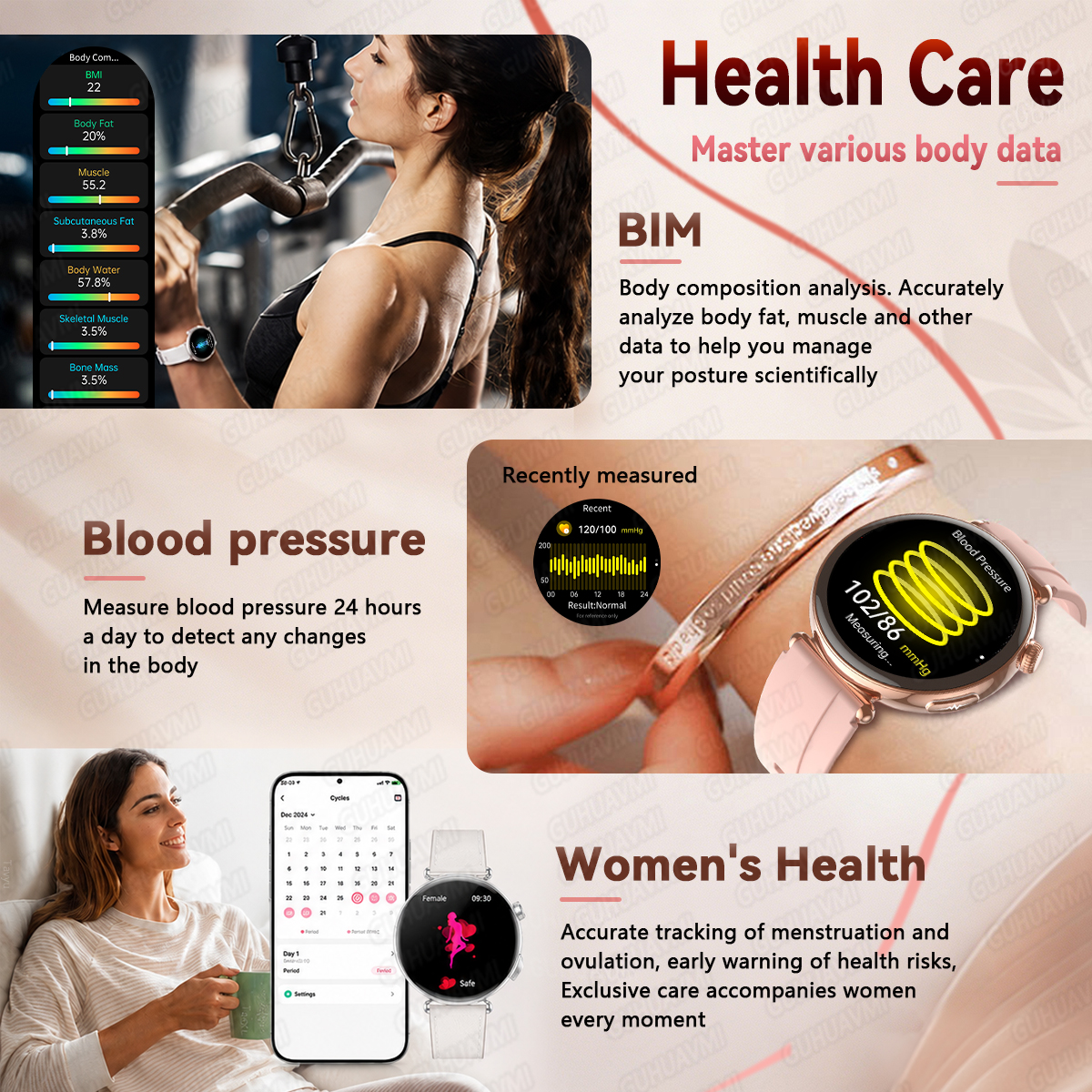 2026 New Women Health SmartWat - Women Fashion Week 2026 บทวิจารณ์และราคา